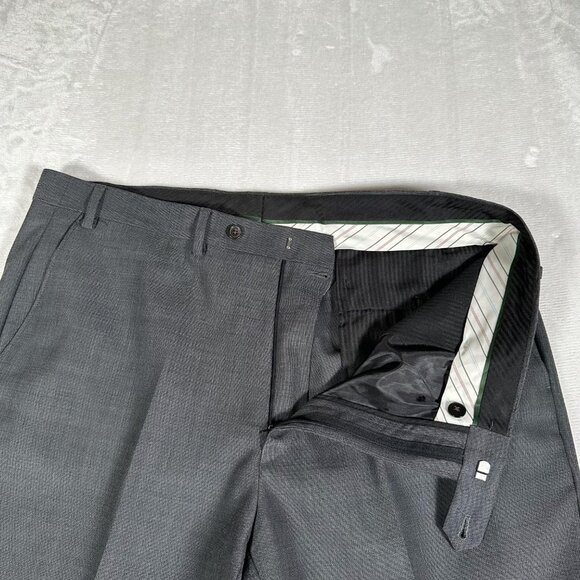 Lauren Ralph Lauren Dress pants Men Size W38 L32 Gray Slash Pockets Flat Front - Picture 8 of 11